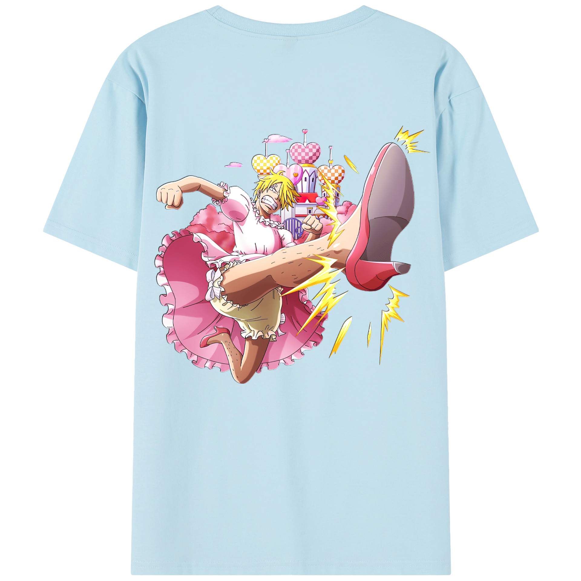 ワンピース サンジ ONE PIECE Sanji 綿100％半袖Tシャツ（背面プリント）